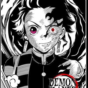 Demon Slayer mintás póló 2