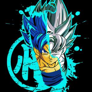 Dragon Ball - Blue Goku mintás póló