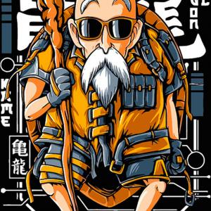 Dragon Ball - Roshi Master mintás póló