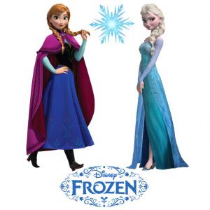 Elsa és Anna mintás póló 2