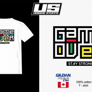 Game Over 2 - Gamer mintás póló