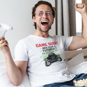 Game over? - Gamer szülinapi mintás póló