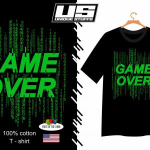Game over mintás póló