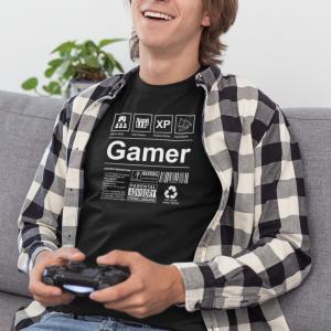 Gamer cimke mintás póló
