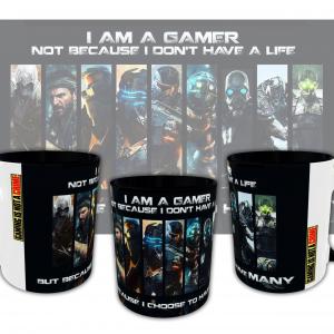 Gamer mintás bögre 9