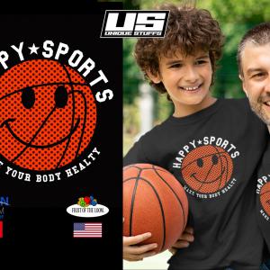 Happy Sport - Kosárlabda mintás póló