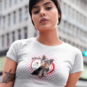 Házi kiskedvenc mintás póló kutyusos