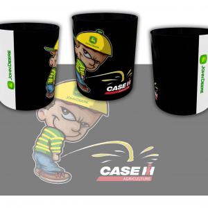 John Deere Vs Case IH mintás bögre