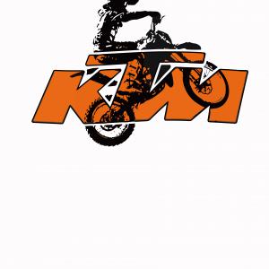 KTM mintás póló