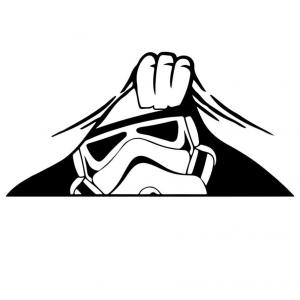 Kukucskáló Trooper matrica