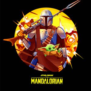 Mandalorian mintás póló 2