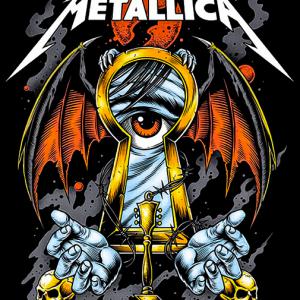 Metallica mintás póló 2