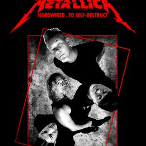 Metallica mintás póló 2