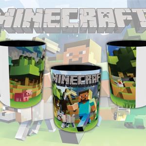 Minecraft mintás bögre 5