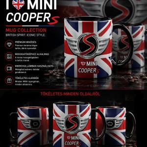 Mini Cooper S mintás bögre