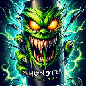 Monster mintás póló 2
