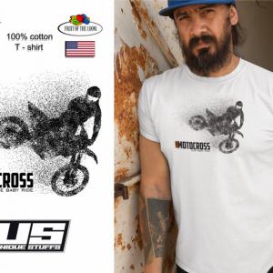 Motocross mintás póló 2
