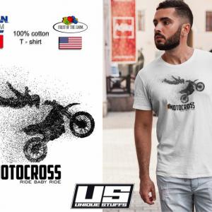 Motocross mintás póló
