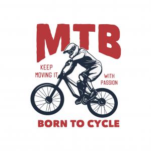 MTB mintás póló