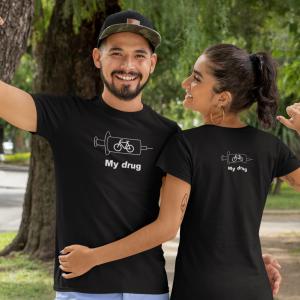 My Drug  - Bringás, kerékpáros mintás póló