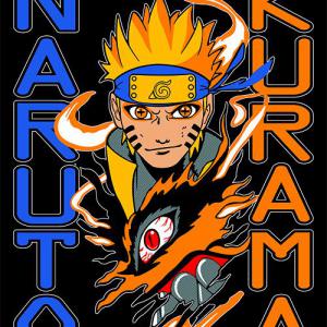Naruto Kurama mintás póló