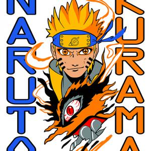 Naruto Kurama mintás póló