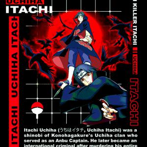 Naruto - Uchiha Itachi mintás póló