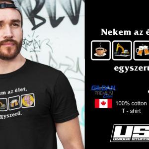 Nekem az élet mintás póló