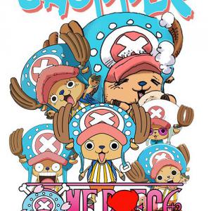 One Piece - Chopper mintás póló