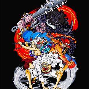 One Piece mintás póló 11