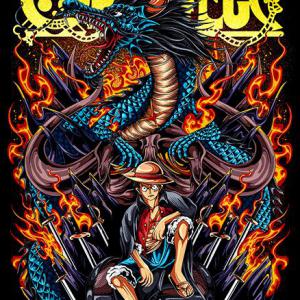One Piece mintás póló 2