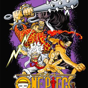 One Piece mintás póló 8