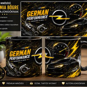 Opel mintás bögre