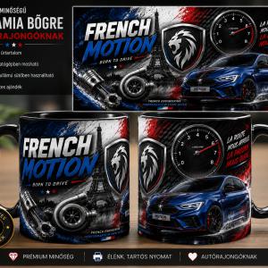 Peugeot mintás bögre