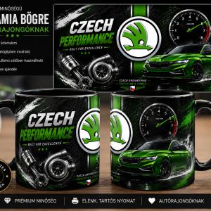 Skoda mintás bögre 4