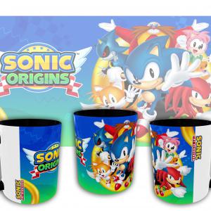 Sonic mintás bögre 2