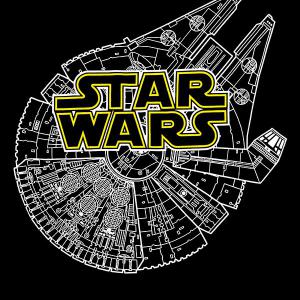 Star Wars - Millennium Falcon mintás