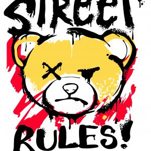 Street Rules mintás póló