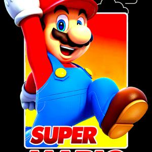 Super Mario - Mario mintás póló