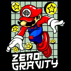 Super Mario - Zero Gravity mintás póló