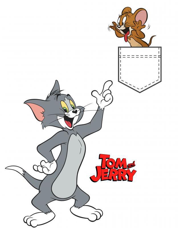 Tom és Jerry mintás póló