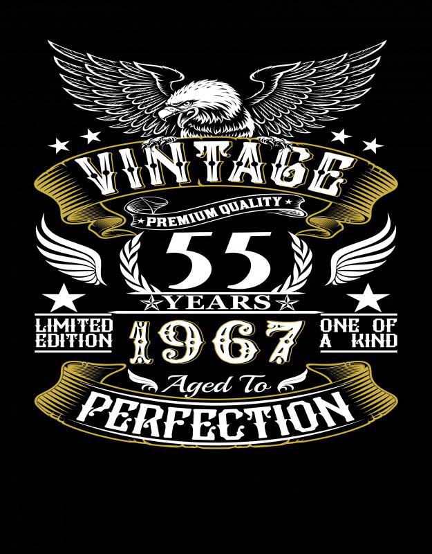 Vintage szülinapi mintás póló 3