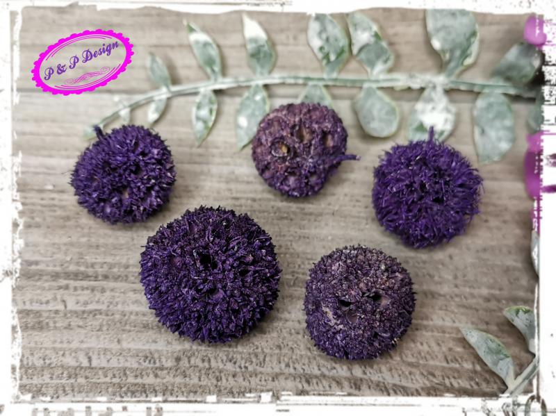 Ámbrafa termés 5 db/cs vegyes méretben csomagolva - kínai sötét lila