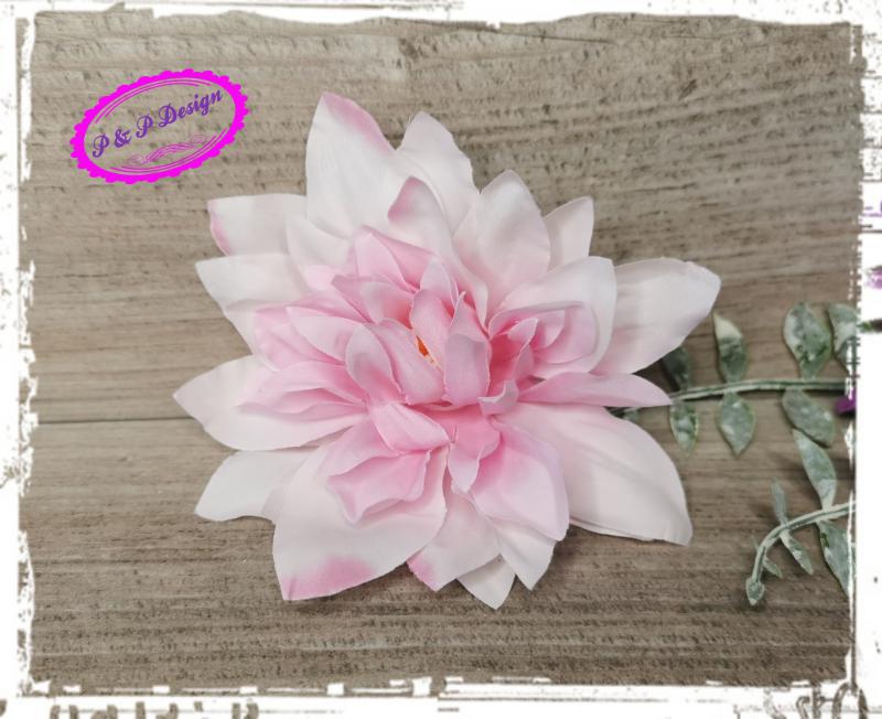 Dekor fejvirág kb. 9-10 cm fejátmérő - cirmos pink