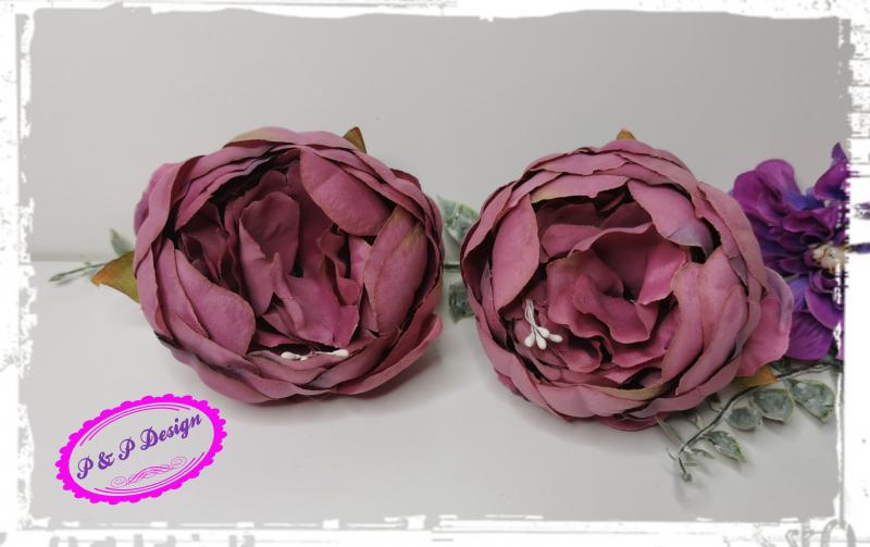 Peonia virágfej kb. 8-9 cm fejátmérő - mályva-rózsaszín