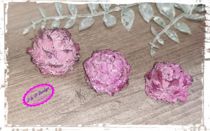 Pubescens hamvas pink 3 db/csomag vegyes méretben