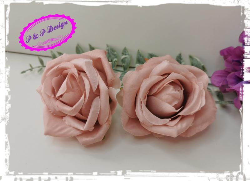 Rózsa virágfej D6-7 cm - mályva