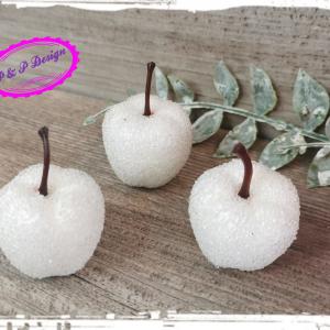 Cukros alma kb. 3 cm - fehér
