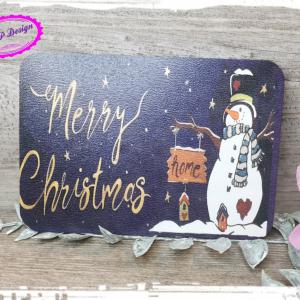 Karácsonyi képeslapok tábla 9,5*13 cm - Téli éj