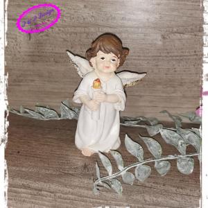 Kerámia angyal gyertyával kb. 9 cm